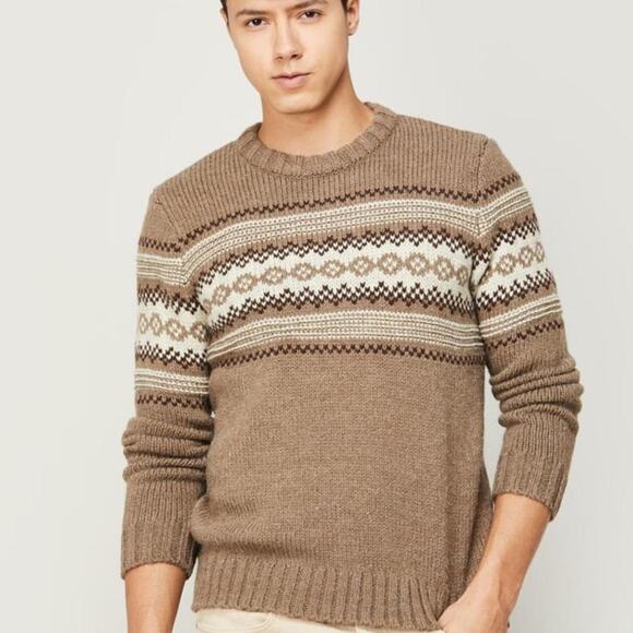 American Eagle Brown and Cream Sweater - Picture 6 of 7